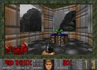 une photo d'Ã©cran de Doom sur Sega Saturn